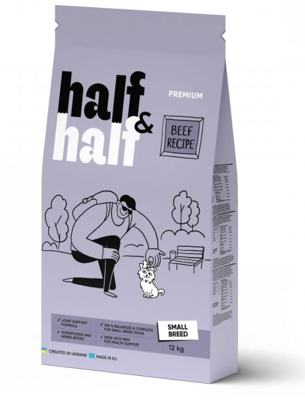 Сухий корм Half&Half для дорослих собак маленьких порід